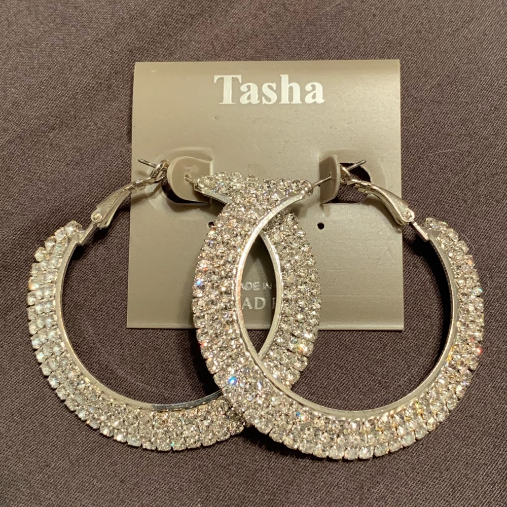 Rhinestone hoops